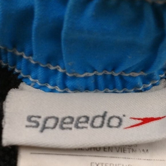 Speedo Blue Tropical Swim Trunks - Picture 4 of 4